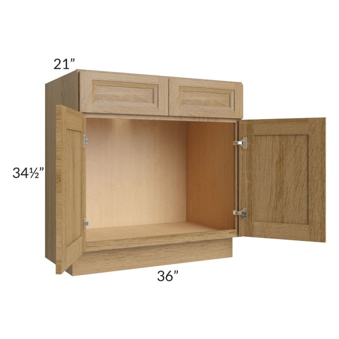 Catalina Toffee 36" Vanity Base Cabinet