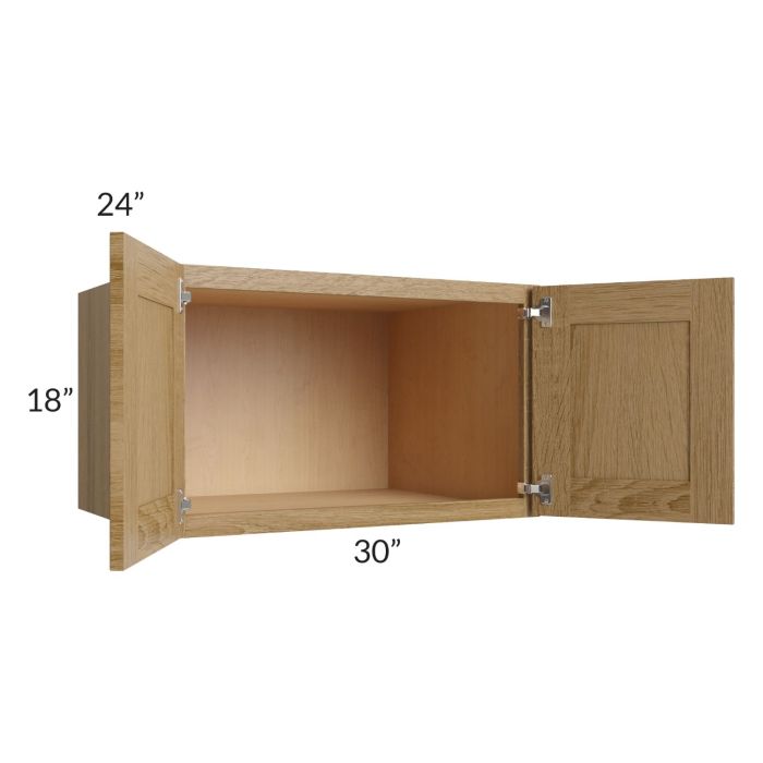 Catalina Toffee 30x18x24 Wall Cabinet