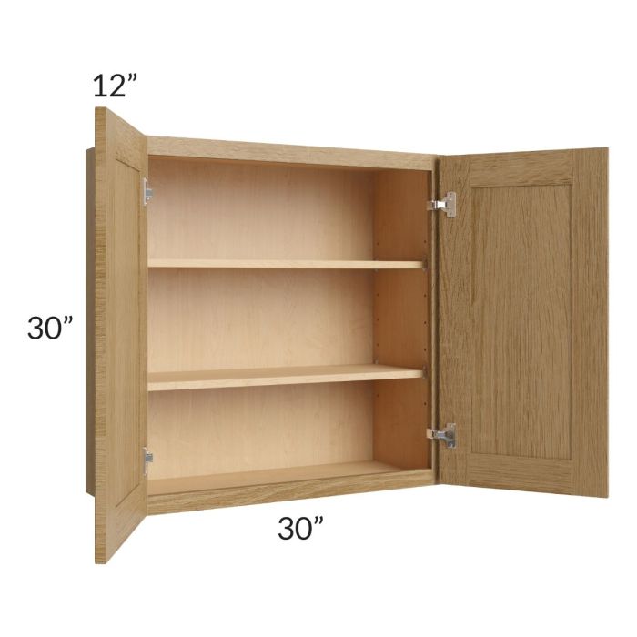 Catalina Toffee 30x30 Wall Cabinet