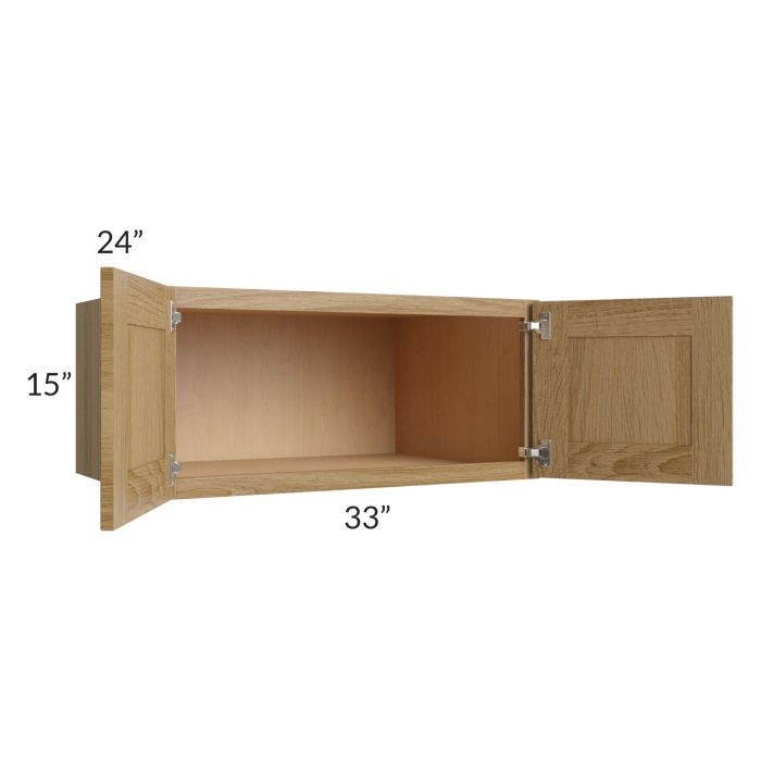 Catalina Toffee 33x15x24 Wall Cabinet