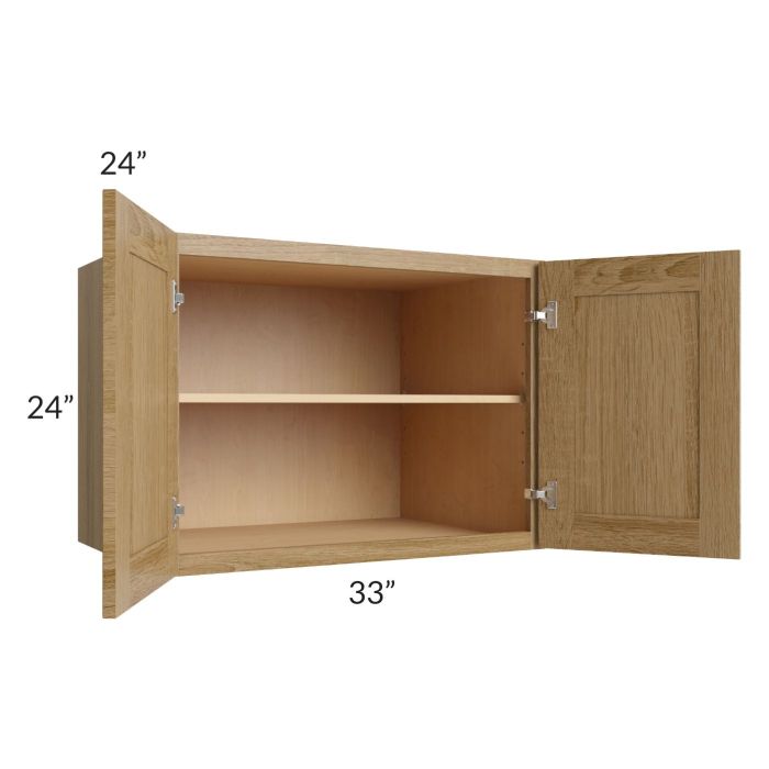 Catalina Toffee 33x24x24 Wall Cabinet