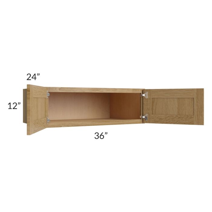 Catalina Toffee 36x12x24 Wall Cabinet