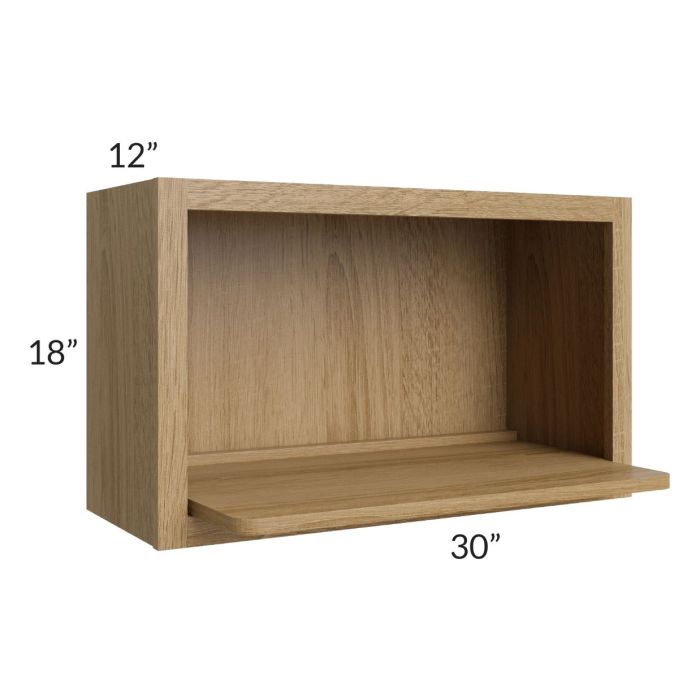 Catalina Toffee Wall Microwave Shelf Kit