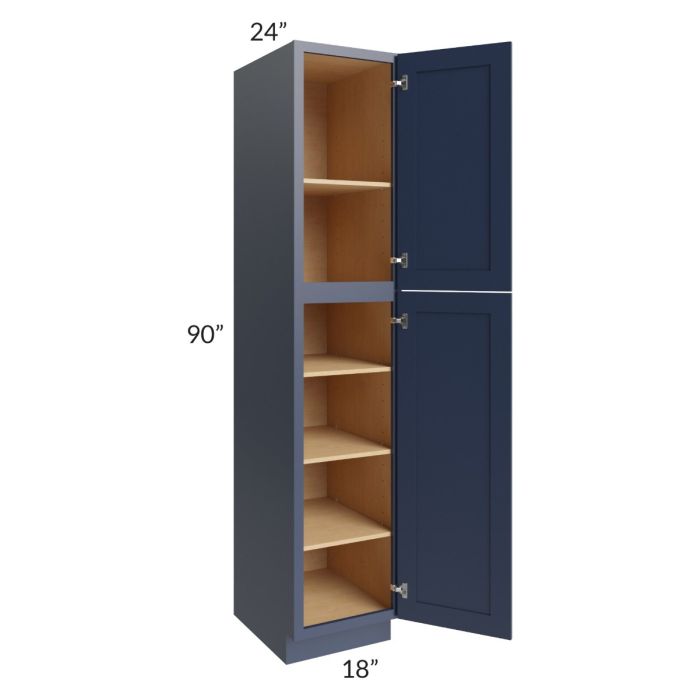 Bayville Blue 18x90 Wall Pantry Cabinet