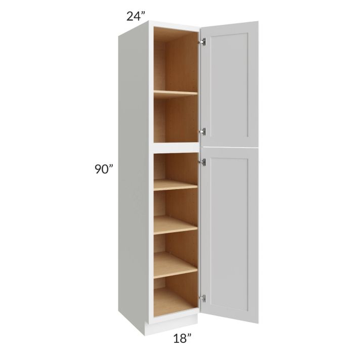 Bayville White 18x90 Wall Pantry Cabinet