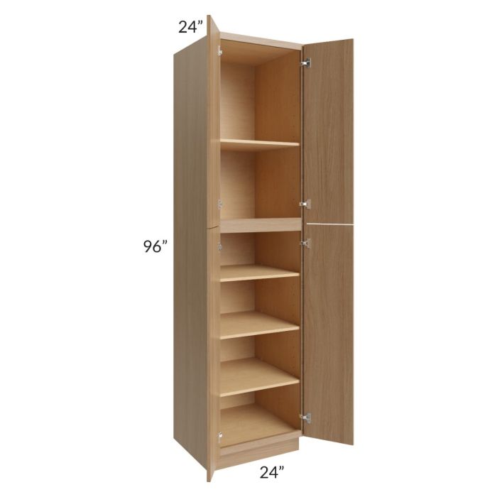 Township Rift Oak 24x96 Wall Pantry Cabinet