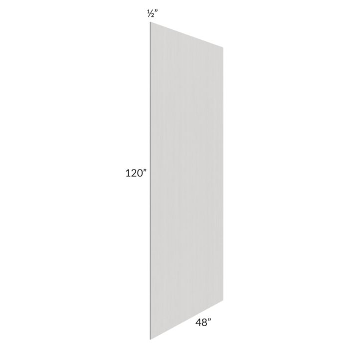 Midtown Light Grey Shaker 48 x 120 Back Panel (1/2" Thick)