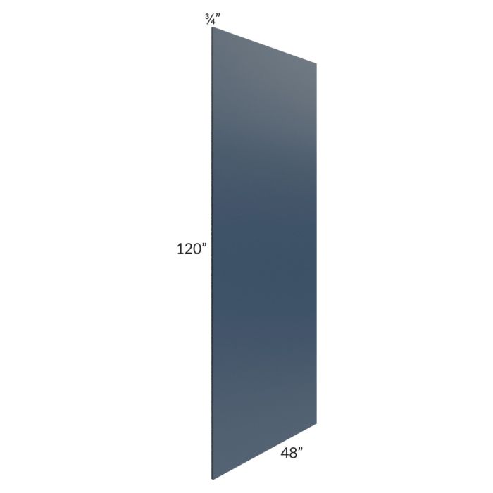 Midtown Blue Shaker 48 x 120 Back Panel (3/4" Thick)