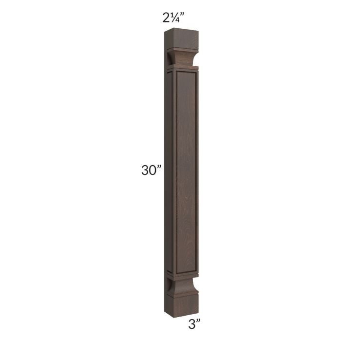 Tuscan Kona Brown 30" Wall Plain Pilaster