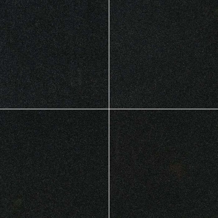 Premium Black 24" x 24" Granite Tile