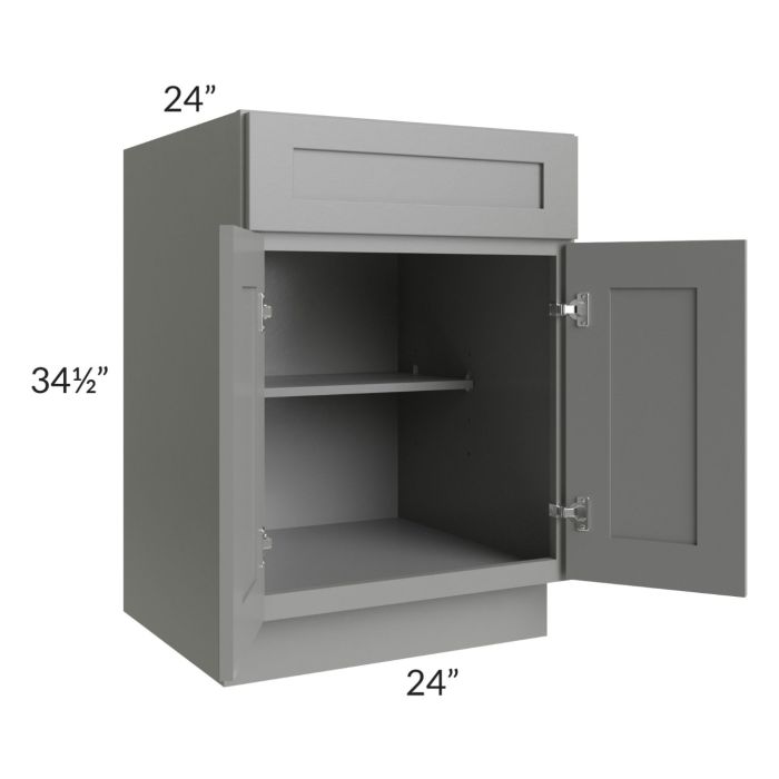 Shale Grey Shaker 24" Base Cabinet 