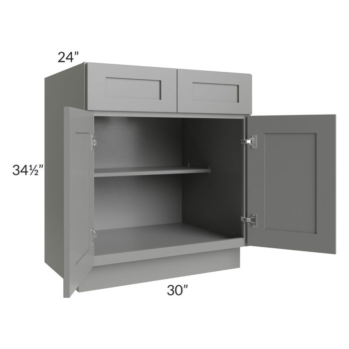 Shale Grey Shaker 30" Base Cabinet 
