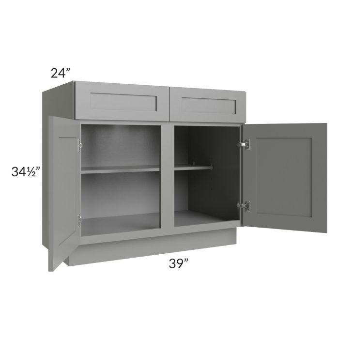 Shale Grey Shaker 39" Base Cabinet