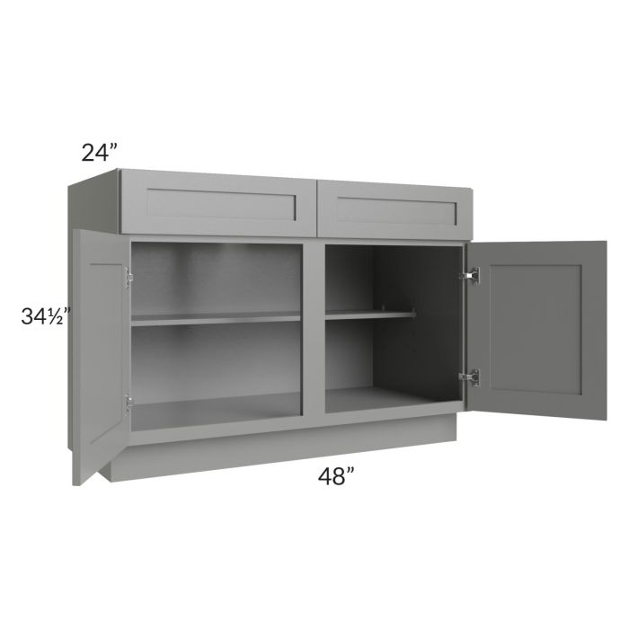Shale Grey Shaker 48" Base Cabinet