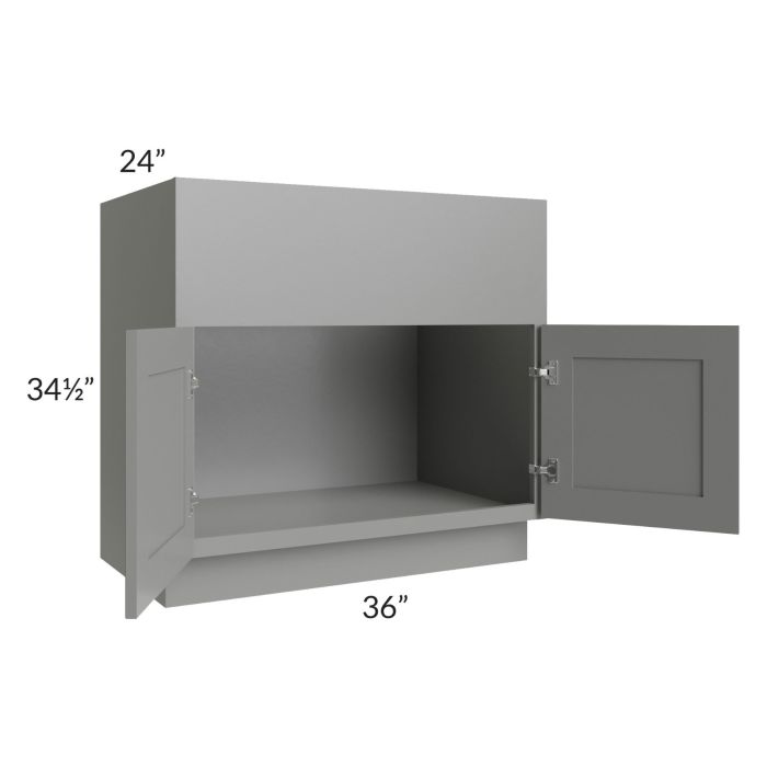Shale Grey Shaker 36" Farm Sink Base