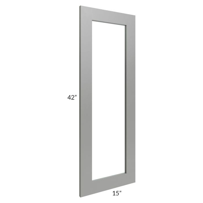 Shale Grey Shaker 15x42 Glass Door