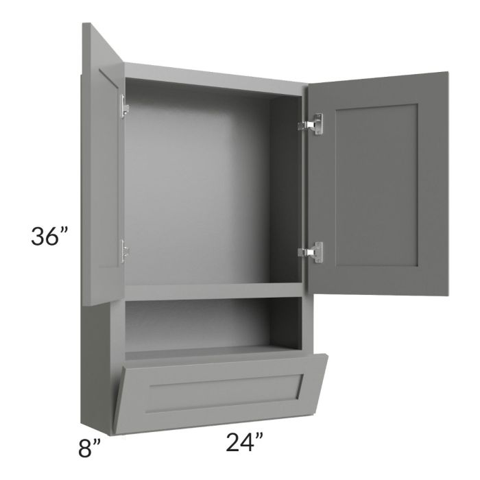 Shale Grey Shaker 24x36 Toilet Topper