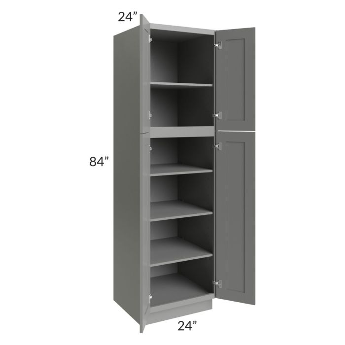 Shale Grey Shaker 24x84 Utility Cabinet