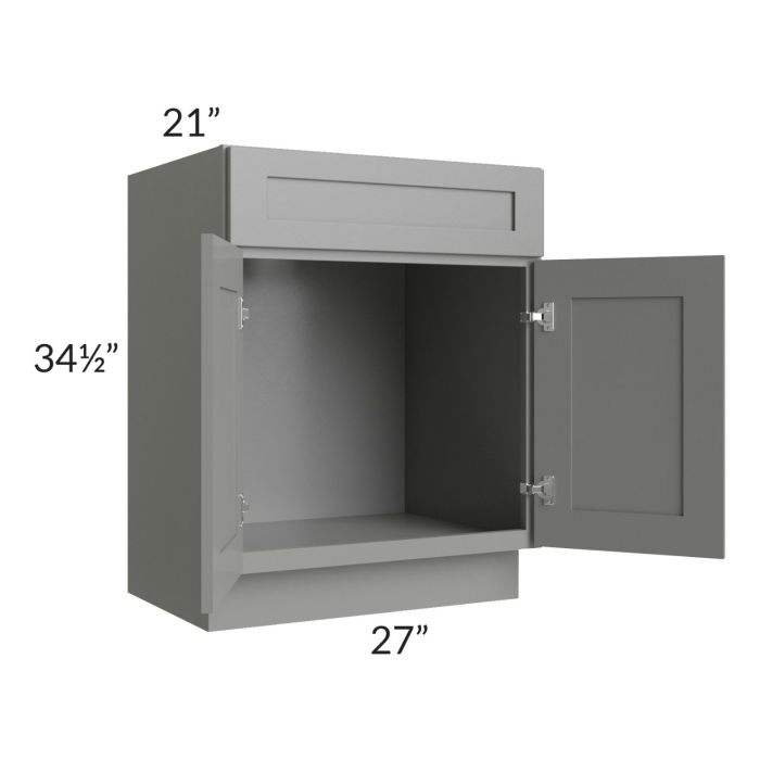 Shale Grey Shaker 27" Vanity Sink Base Cabinet
