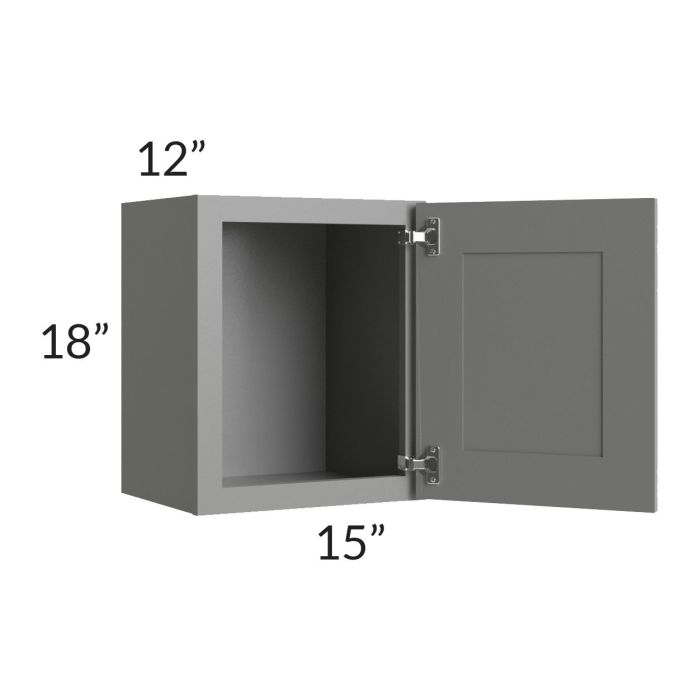 Shale Grey Shaker 15x18 Wall Cabinet