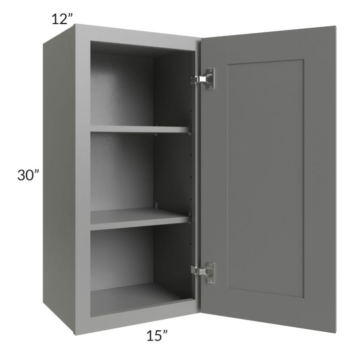 Shale Grey Shaker 15x30 Wall Cabinet