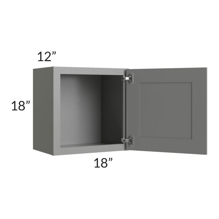 Shale Grey Shaker 18x18 Wall Cabinet