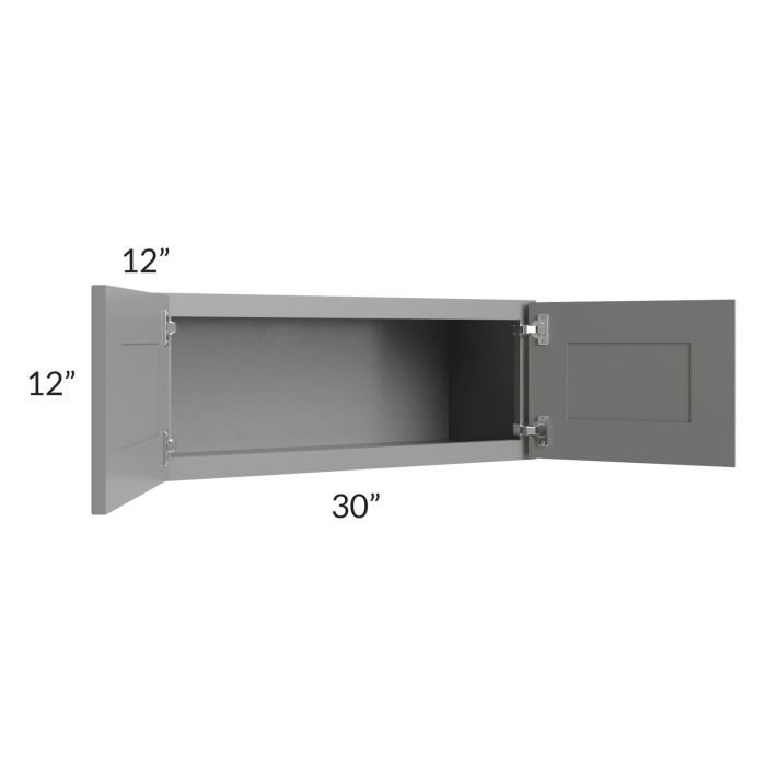 Shale Grey Shaker 30x12 Wall Cabinet