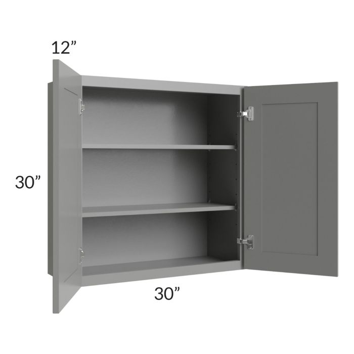 Shale Grey Shaker 30x30 Wall Cabinet