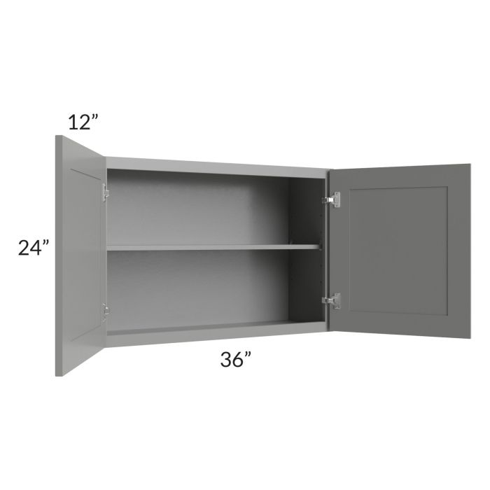Shale Grey Shaker 36x24 Wall Cabinet