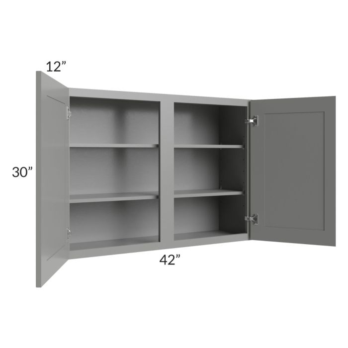 Shale Grey Shaker 42x30 Wall Cabinet