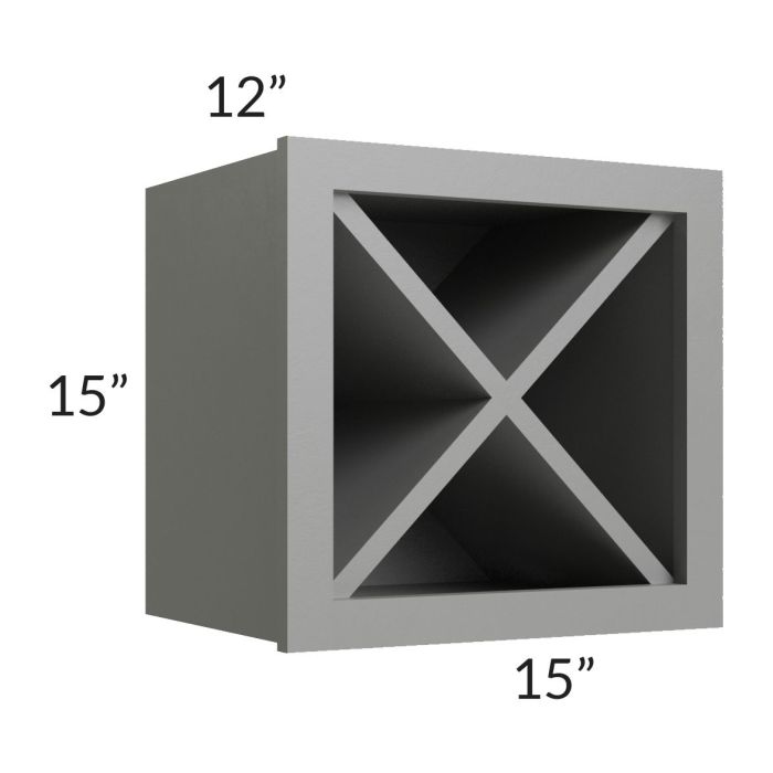 Shale Grey Shaker 15x15 Wine Storage Cabinet