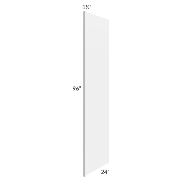 Stratus White 24x96 Refrigerator End Panel with 1-1/2" Stile