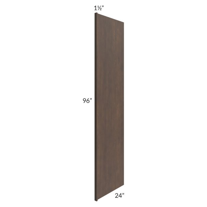 Tuscan Kona Brown 24x96 Refrigerator End Panel with 1-1/2" Stile
