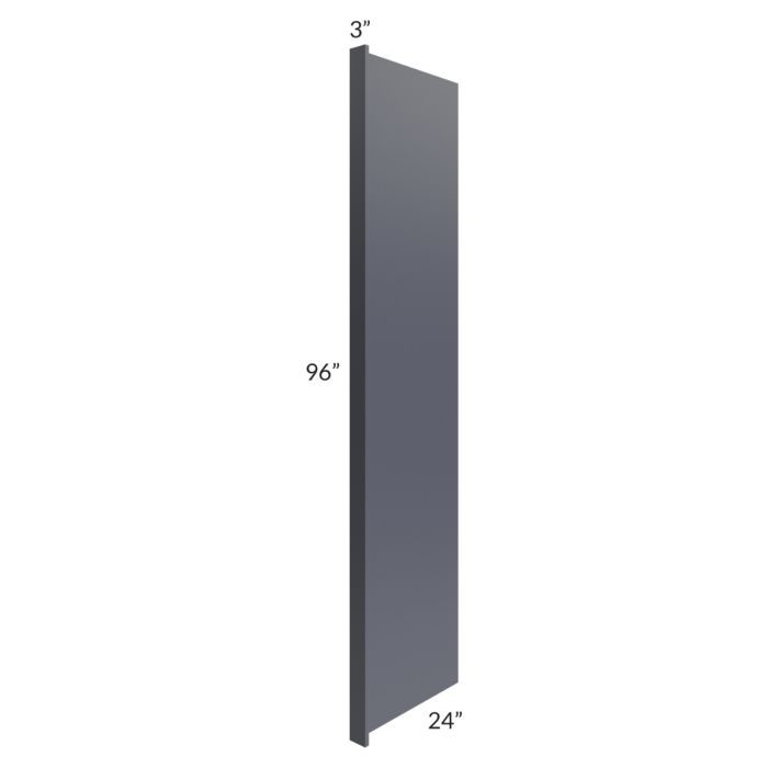 Vienna Indigo 24x96 Refrigerator End Panel with 3" Stile