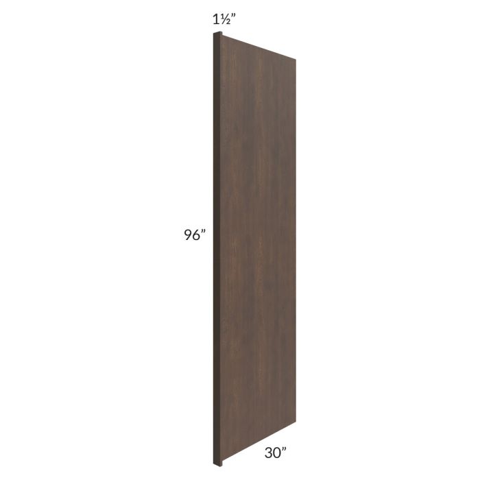 Tuscan Kona Brown 30x96 Refrigerator End Panel with a 1-1/2" Return