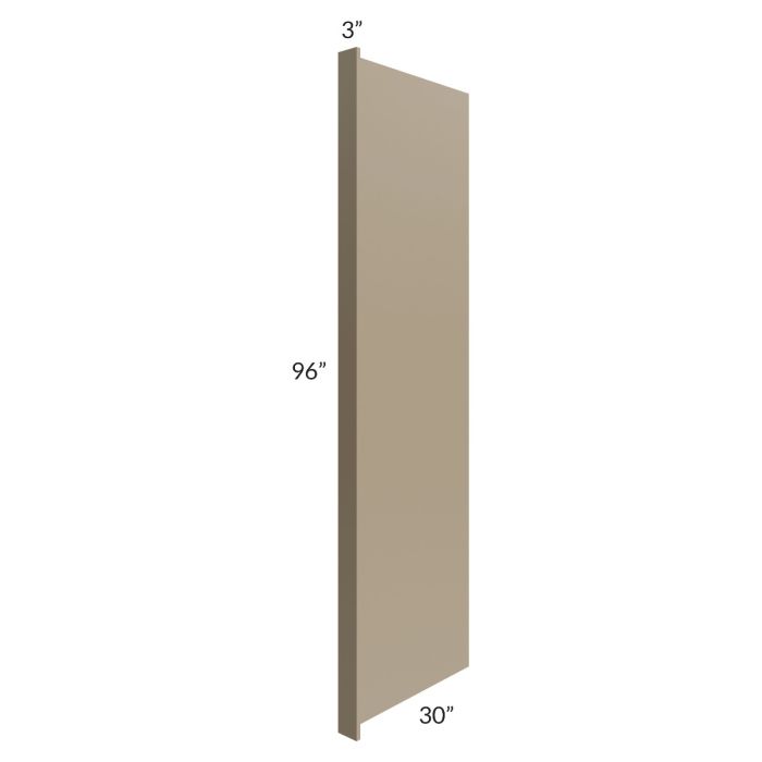 Tuscan Oyster 30x96 Refrigerator End Panel with a 3" Return