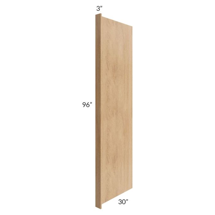 Midtown Timber Shaker 30x96 Refrigerator End Panel with a 3" Return