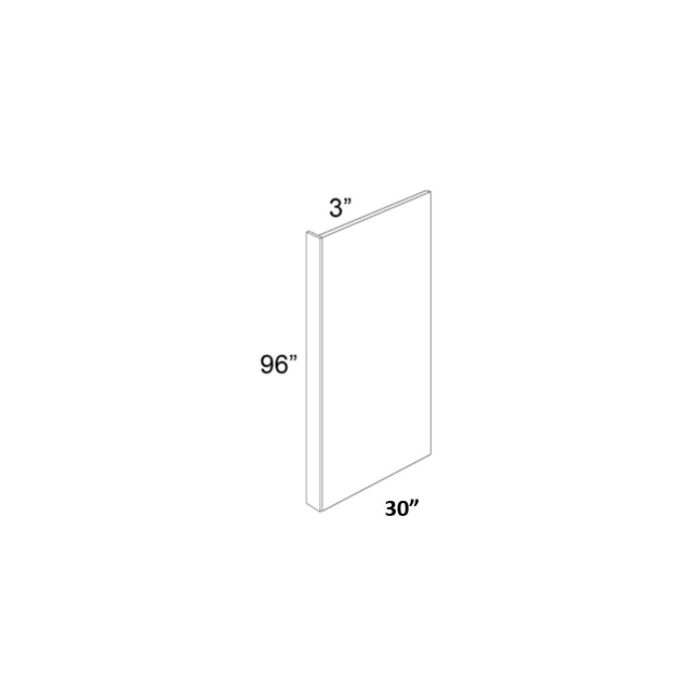Vienna Kona Brown 30x96 Refrigerator End Panel with a 3" Return