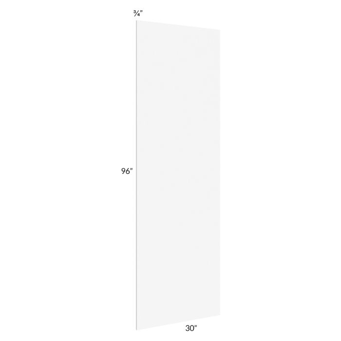 Milan White Matte 30x96 Refrigerator End Panel