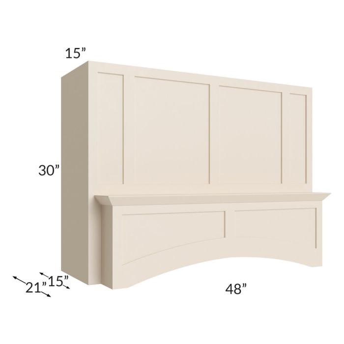 48" Arched Wood Hood