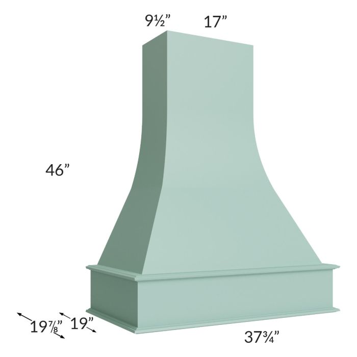 Midtown Sage Green Shaker 36" Artisan Hood