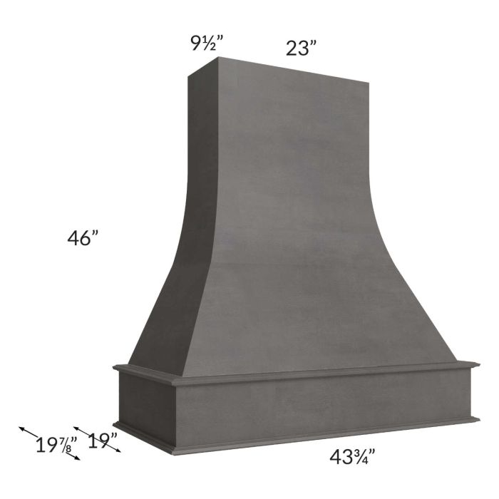 Midtown Dark Grey Shaker 42" Artisan Hood