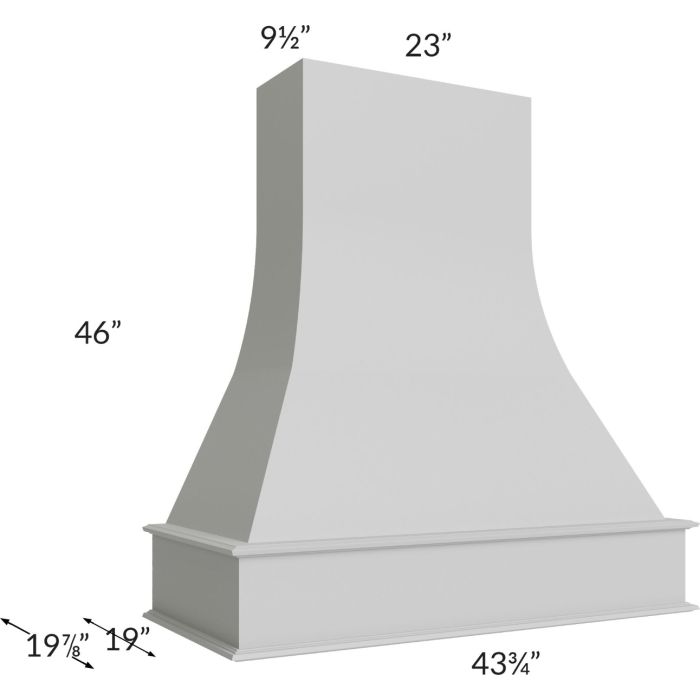 Midtown Painted Grey Shaker 42" Artisan Hood