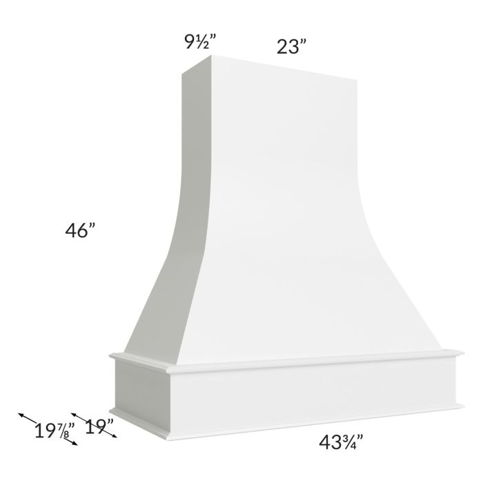 Salem White 42" Artisan Hood