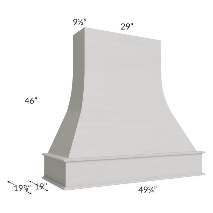 Midtown Light Grey Shaker 48" Artisan Hood