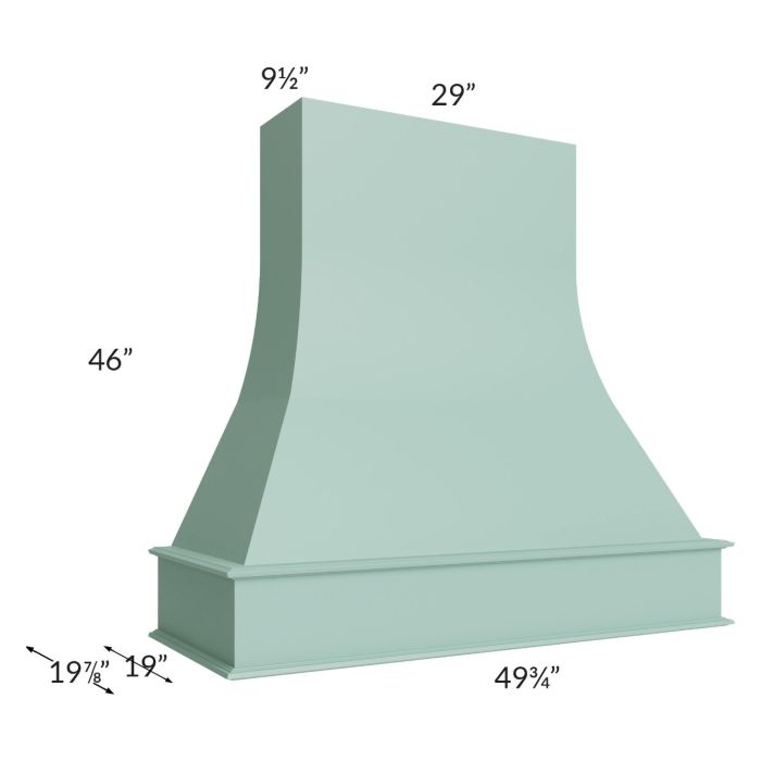 Midtown Sage Green Shaker 48" Artisan Hood