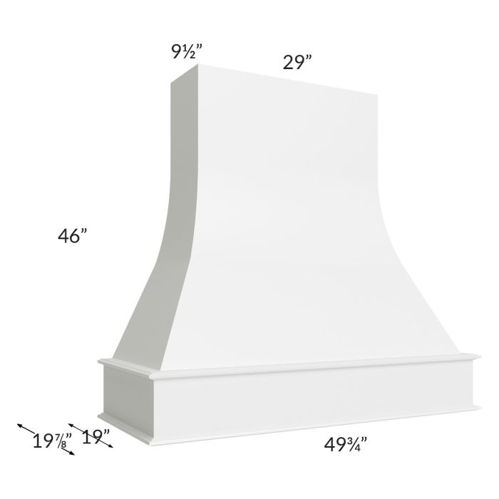 Union White 48" Artisan Hood