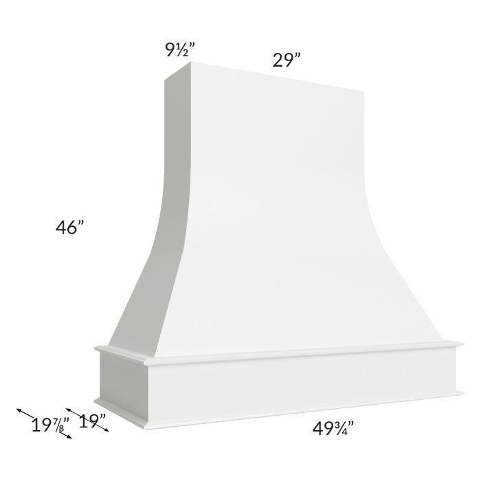 Salem White 48" Artisan Hood