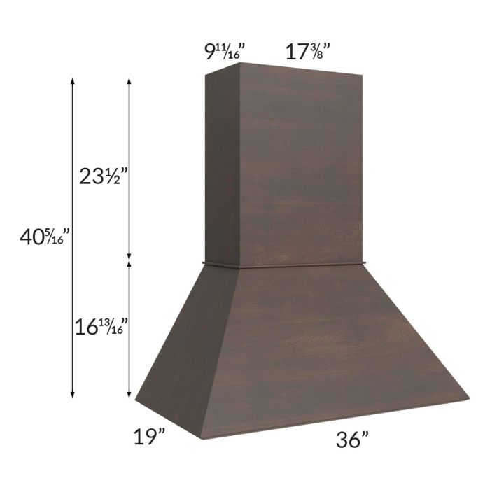 Vienna Kona Brown 36" Euro Hood