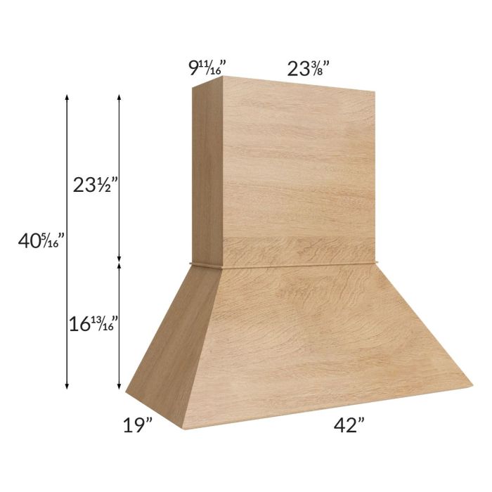 Midtown Timber Shaker 42" Euro Hood